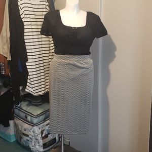 Ponte pencil skirt